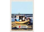 Vianmo Insegna In Legno 40X30 Cm Ostsee Deutschland Boot Wellen Meer