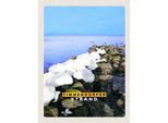 Vianmo Insegna In Legno 40X30 Cm Timmendorfer Strand Steine Schnee Meer