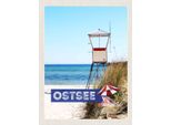 Vianmo Insegna In Legno 40X30 Cm Ostsee Strand Deutschland Meer