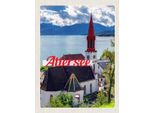 Vianmo Insegna In Legno 40X30 Cm Attersee ÖSterreich Kirche Berge See