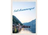 Vianmo Insegna In Legno 40X30 Cm Salzkammergut Aussicht Auf Stadt
