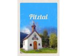 Vianmo Insegna In Legno 40X30 Cm Pitztal Kirche ÖSterreich Natur