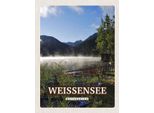 Vianmo Insegna In Legno 40X30 Cm Weissenseesee WäLder Natur