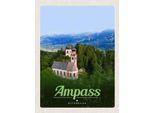 Vianmo Insegna In Legno 40X30 Cm Ampass ÖSterreich Kirche Im Wald Natur