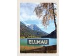 Vianmo Insegna In Legno 40X30 Cm Ellmau ÖSterreich Berge See Natur
