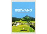 Vianmo Insegna In Legno 40X30 Cm Berwang ÖSterreich Weide Gebirge Natur