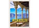 Vianmo Insegna In Legno 40X30 Cm Lago Maggiore Aussicht Auf See