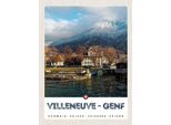 Vianmo Insegna In Legno 40X30 Cm Villeneuve-Genf Schweiz WäLder Wandern