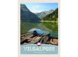 Vianmo Insegna In Legno 40X30 Cm Vilsalpsee ÖSterreich WäLder Boot