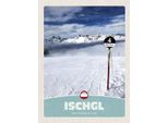 Vianmo Insegna In Legno 40X30 Cm Ischgl ÖStereich Schnee Berge