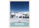 Vianmo Insegna In Legno 40X30 Cm Ischgl ÖStereich Winter WäLder