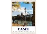 Vianmo Insegna In Legno 40X30 Cm Basel Schweiz Fluss Riesenrad Natur