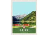 Vianmo Insegna In Legno 40X30 Cm GräN ÖSterreich Rote Bank WäLder Natur