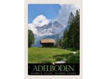Vianmo Insegna In Legno 40X30 Cm Adelboden Schweiz WäLder HäUschen