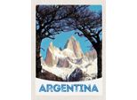 Vianmo Insegna In Legno 40X30 Cm Argentinien Gebirge Wanderung