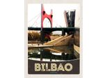 Vianmo Insegna In Legno 40X30 Cm Bilbao Spanien BrüCke