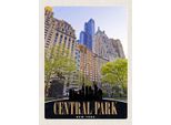Vianmo Insegna In Legno 40X30 Cm Central Park Usa New York Hochhaus