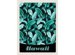 Vianmo Insegna In Legno 40X30 Cm Hawai Insel Strand BläTter Blau