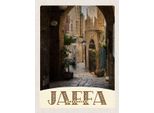 Vianmo Insegna In Legno 40X30 Cm Jaffa Jerusalem Israel Stadt Weg