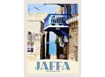 Vianmo Insegna In Legno 40X30 Cm Jaffa Jerusalem Israel Stadt Meer