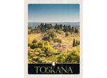 Vianmo Insegna In Legno 40X30 Cm Toskana Italien Natur Weinfelder
