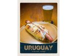 Vianmo Insegna In Legno 40X30 Cm Uruguay SüD Amerika Tipical Food