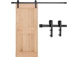 Sistema Di Porte Scorrevoli 150Kg - Ferramenta Per Porte Scorrevoli 183Cm - Binario Di Scorrimento Nero - Set Di Ferramenta Per Porte Scorrevoli