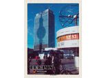 Vianmo Insegna In Legno 40X30 Cm Berlin Alexanderplatz Hauptstadt