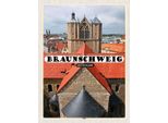 Vianmo Insegna In Legno 40X30 Cm Braunschweig Dom Kirche