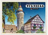 Vianmo Insegna In Legno 30X40 Cm NüRnberg Architektur Kaiserburg