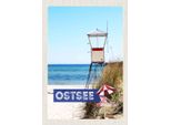Vianmo Insegna In Legno 30X20 Cm Ostsee Strand Deutschland Meer