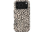 Custodia Per Iphone 17 Pro, Burga Almond Latte Tough Magnetic, Beige Con Punti Neri