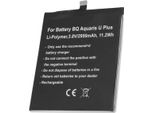 Avizar, Batteria Li-Polymer 3.8V Bq Aquaris U 2950Mah, Nero