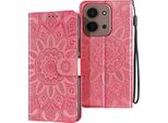 Avizar, Custodia Flip Mandala Redmi 15C Con Scomparto Per Carte, Oro Rosa