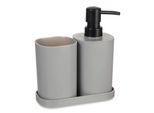 Dispenser Per Sapone, Bicchiere Per Spazzolini Da Denti Con Sottobicchiere, In Plastica, 3 Pezzi
