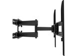 Unykach Supporto Per Tv/Monitor De Supporto A Parete Per Schermi Piatti E Curvi De 32-55 Pollici (Fino A 50 Kg), Inclinazione E Rotazione, Con Doppio Braccio De Full Motion, Vesa Max 400 X 400 Mm