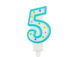 Candela Numero Con Puntini 5, 7,5 Cm (Candele - Festa)