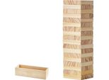 Torre Oscillante In Legno - Gioco Di Impilamento A 54 Blocchi - Altezza 27 Cm - Gioco A Torre Per Adulti E Bambini