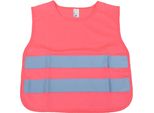 Gilet Di Segnalazione Riflettente Per Bambini Rosa AMIO-03987 Per Un'alta Visibilità