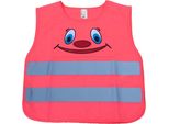 Gilet Di Segnalazione Per Bambini Riflettente Rosa Smile Safety AMIO-03988
