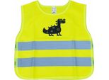 Gilet Di Segnalazione Per Bambini Dinosauro Giallo Visibilità Riflettente AMIO-03936