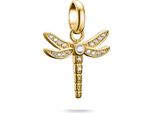 Ciondolo Thomas Sabo Placcato Oro A Forma Di Libellula Con Pietre Connect