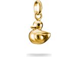 Ciondolo Charm Thomas Sabo, Anatra In Argento Placcato Oro