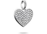 Ciondolo Charm Thomas Sabo Pavé Heart Connect Argento