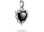 Thomas Sabo Ciondolo Cuore Vintage Nero Connect Argento