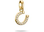 Ciondolo Thomas Sabo A Ferro Di Cavallo Con Pietre Connect Placcato Oro