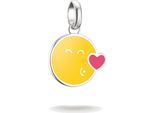 Thomas Sabo Smileyworld® Ciondolo Charm Kiss Connect Argento
