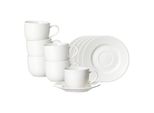 Ritzenhoff & Breker Kaffeetassen Mit Untertassen Saphir 220 Ml 6Er Set