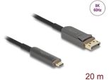 Delock Aktives Optisches Kabel USB-C -> Displayport 20.00M