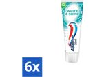 Aquafresh White & Shine - Dentifricio Sbiancante - 75 Ml - Confezione Risparmio - 6 Pezzi